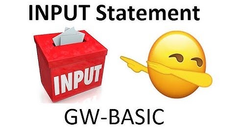 Input Statement in GW basic| 10th computer gw basic lectures in urdu/hindi/Use of input statement