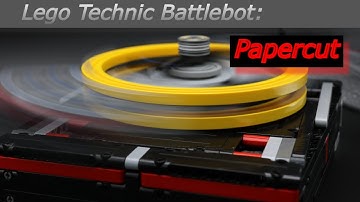 Lego Technic Battlebot: Papercut (overhead bar spinner) (MOC)