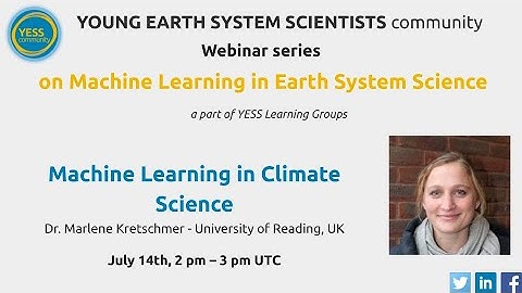 Webinar - Machine Learning in Climate Science