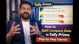 How to Split Company data in Tally Prime || Gujarati