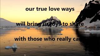 Video thumbnail of "True Love Ways  BUDDY HOLLY (with lyrics)"