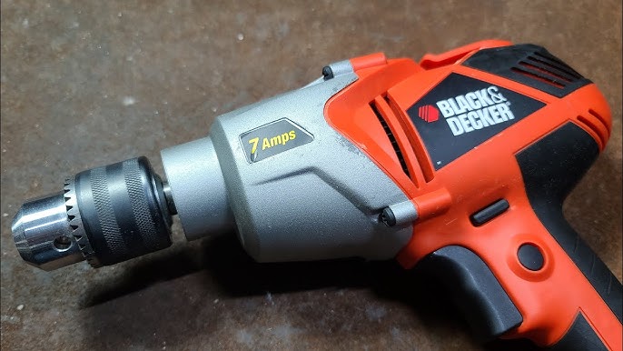 A Black & Decker space age drill – working by hand