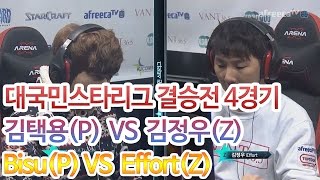 [VANT36.5 대국민스타리그] 결승전 김택용(P) vs 김정우(Z) 4경기 [아프리카TV]