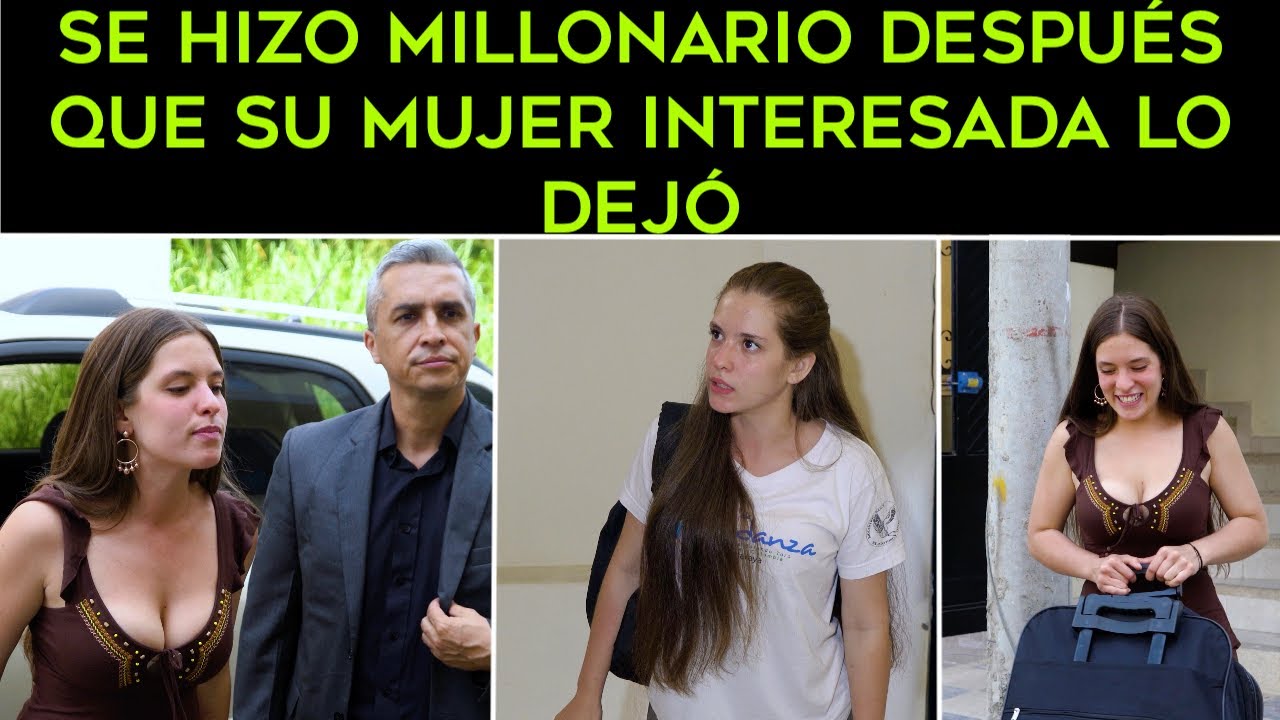 Se hizo millonario después que su mujer interesada lo dejó por otro hombre.