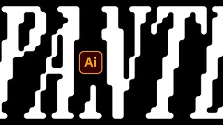 How to Make Liquid Pixels Text Effect in Illustrator Like A PRO