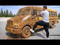 I Found a School Bus Buried in Dirt… Watch This Transformation