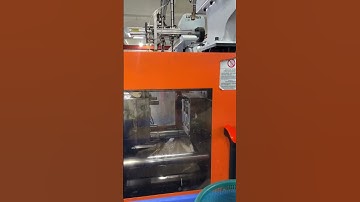 The injection molding machine is producing plastic parts for locks#factory #cabinetlocks #smartlock