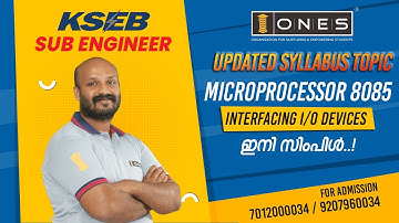 KSEB SUB ENGINEER | 553/2021| LATEST SYLLABUS TOPIC | Microprocessor | Interfacing I/O Devices