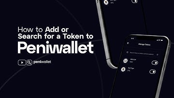 How to Add or Search for a Token to Peniwallet