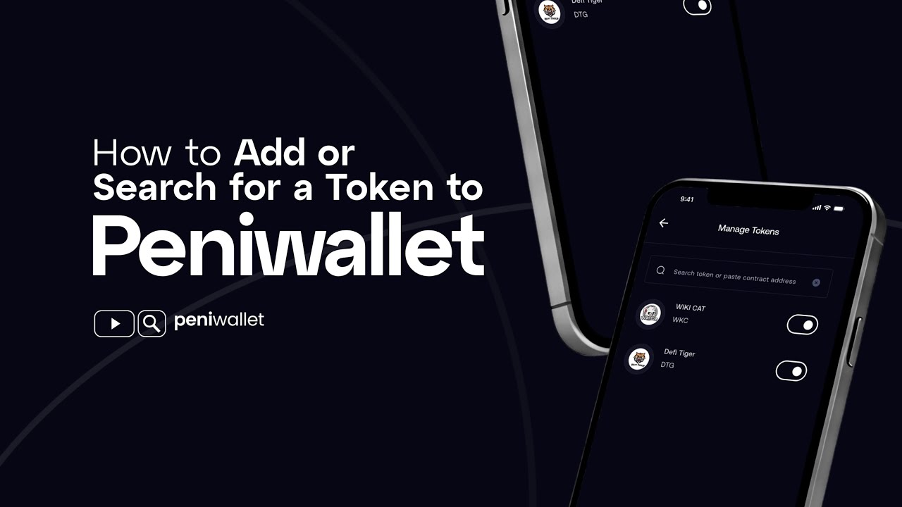 How to Add or Search for a Token to Peniwallet - YouTube