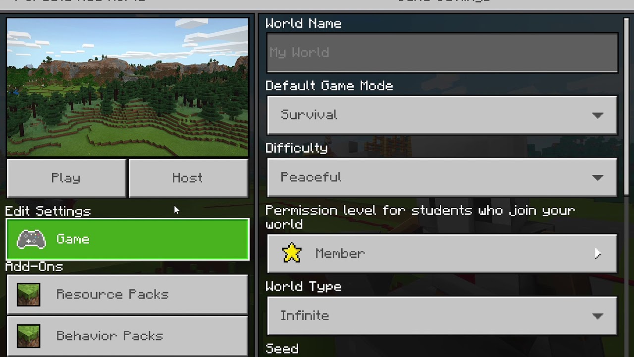 Create New World – Minecraft Wiki