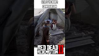 GTA 5 Vs RDR2 | COMPARISON #gta #grandtheftauto #rdr2 #shorts #gta6