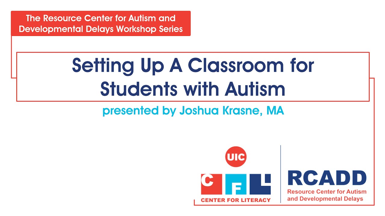 Setting Up A Classroom for Students with Autism - YouTube