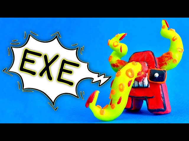 Making Alphabet Lore EXE - Letter A with Clay Way. Creepy Sculpture  Tutorial DIY 