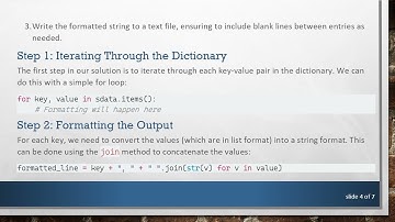 Converting Python Dictionary to Custom Text File Format