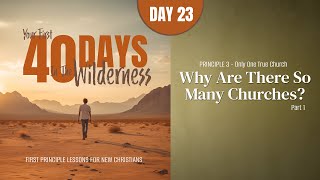 Day 23: Why Are There So Many Churches? (Part 1) | Your First Forty Days in the Wilderness