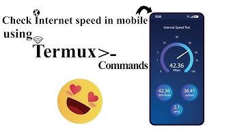 Internet speed test using Termux | How to check internet speed using Termux