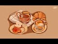 homemade apple cinnamon tea for happy autumn with donuts and baked potatoes