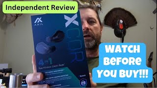 Axil XCOR Earbuds with Hearing Protection  I really wanted to like them...Watch before you buy!