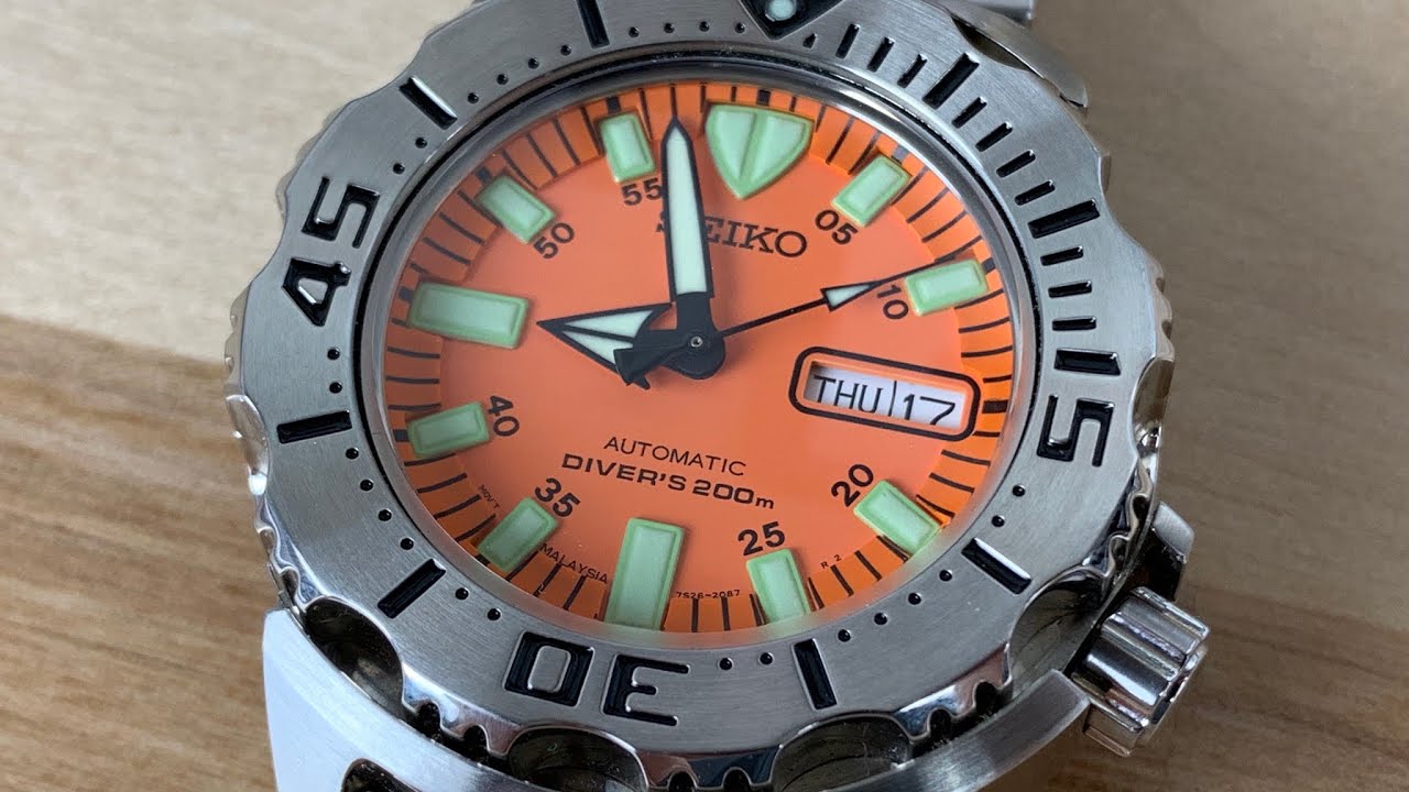 Tåget familie Revisor Seiko skx781 The original Orange Monster - YouTube