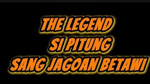 Drama Inggris | Si Pitung Sang Jagoan Betawi
