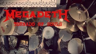 Megadeth - Tornado of Souls - Nick Menza Drum Cover by Edo Sala with Drum Charts