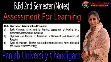 Notes b.ed 2nd semester Assessment, Test, Examination, measurement, evaluation assessment  learning