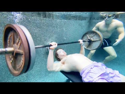 Weightlifting Underwater & More! | Extreme Workouts