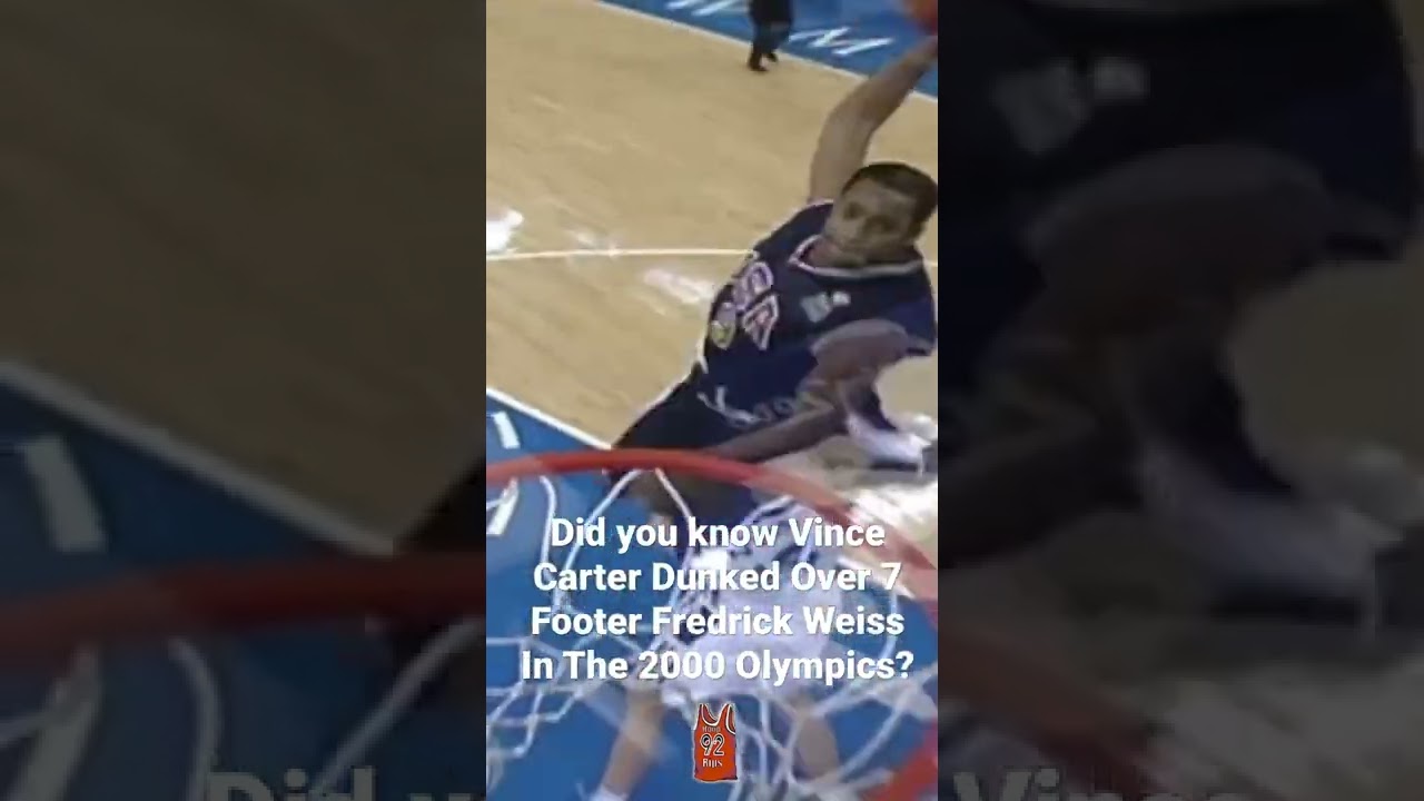 Vince Carter, Who Dunked Over a 7ft 2” Center in the 2000 Olympics, Had His  First One as a 7th Grader, On a 'Double Rim' - The SportsRush