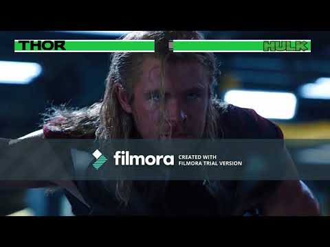 Thor vs Hulk...with healthbars