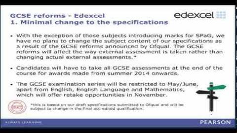 GCSE Reform -- Going Linear: Information on the changes to Leisure and Tourism