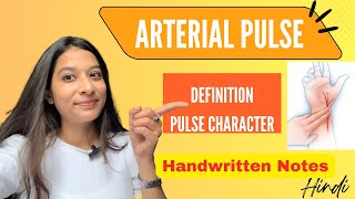 Arterial Pulse in Hindi | Pulse Character - Pulses Paradoxus, Water hammer pulse | Pulse Waveform