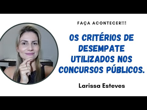 Vídeo: Onde é usado o desempate?