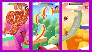Go MAX LEVEL in Freeze Rider (Part 2) - Gameplay Walkthrough (iOS, Android) screenshot 5