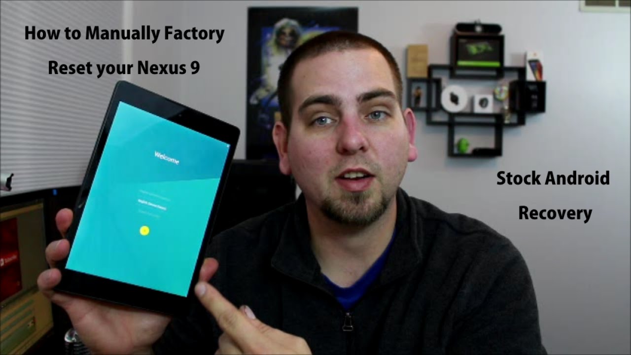 How To Manually Factory Reset Your Nexus 9 In Stock Android Recovery Youtube