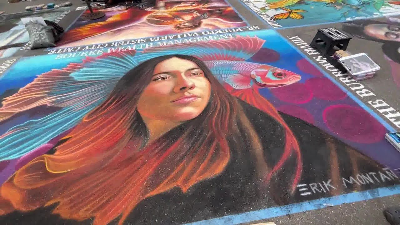Artists Share Inspiration at I Madonnari Street Painting Festival in Santa Barbara
