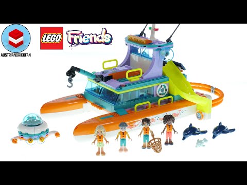LEGO Friends 41734 Sea Rescue Boat - LEGO Speed Build Review