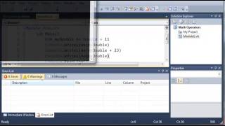 Visual Basic Tutorial   10   More On Math Operators