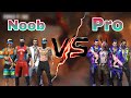 Noob vs pro 4 vs 4 challenge crazy gaming squad