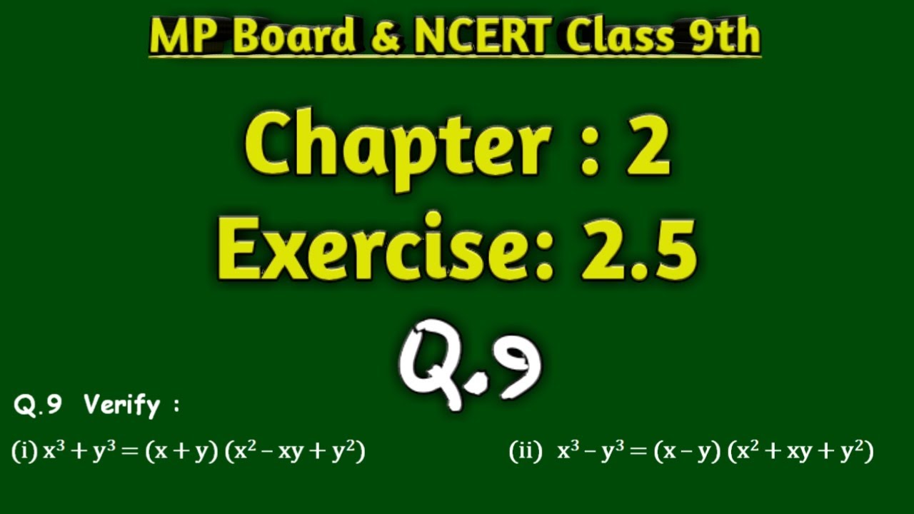 class 9 maths chapter 2 assignment