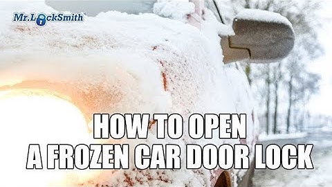 How to Open a Frozen Car Door Lock | Mr. Locksmith™ Video