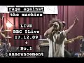 Rage Against the Machine - Live on BBC Radio + No.1 Announcement