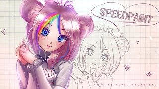 Cute chibi ID mascot (Speedpaint Process) | Axsens