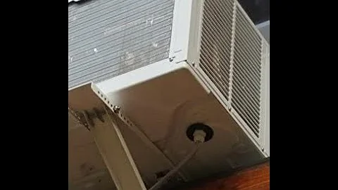 How to divert exterior water dripping from a window AC unit duct away from the home's structure