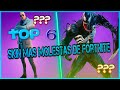 Top 6 skins mas estorbosas de fortnite - Samuelvega YT