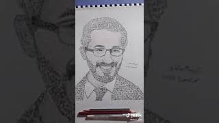 اغرب شخص يقوم برسم احمد حلمي بالارقام 🤯