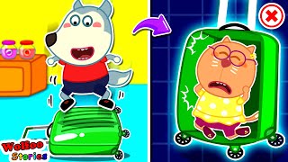 Oh no! Kat Got Stuck in Suitcase Luggage!  Kat Got A Boo Boo @KatFamilyChannel