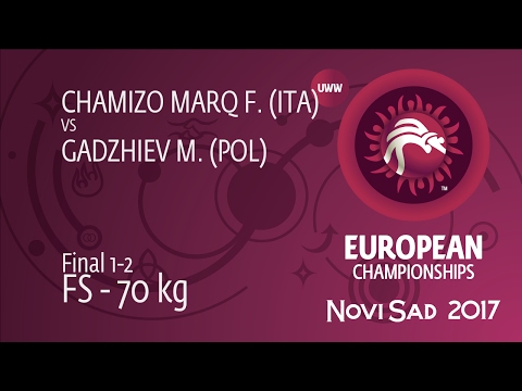 GOLD FS - 70 kg: F. CHAMIZO MARQ (ITA) df. M. GADZHIEV (POL), 4-3