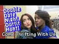 Double Date Night Outfit Hunt Part 1|Come Thrifting With Us!|#ThriftersAnonymous