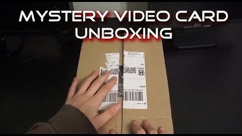 Mystery Video Card Unboxing : 4 Cards!